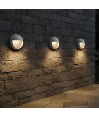 kelvo® STEPART KLV-101-0097 Φωτιστικό Σκαλοπατιού - Διαδρόμου LED 3W 375lm 45° AC 220-240V Αδιάβροχο IP65 Θερμό Λευκό 2700K - Lumileds SMD Chip & TÜV SÜD Driver - Λευκό Ματ - Μ16 x Π8 x Υ16cm - 5 Χρόνια Εγγύηση